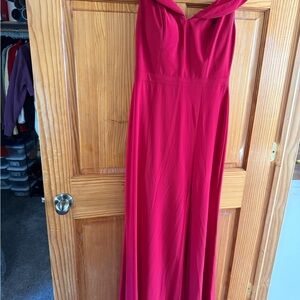 Elegant Red Evening Gown